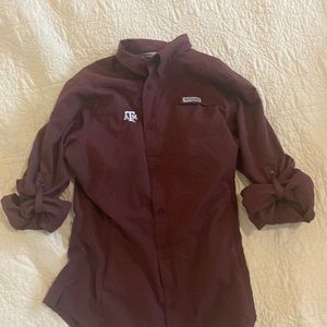 Columbia long-sleeve Texas A&M fishing shirt